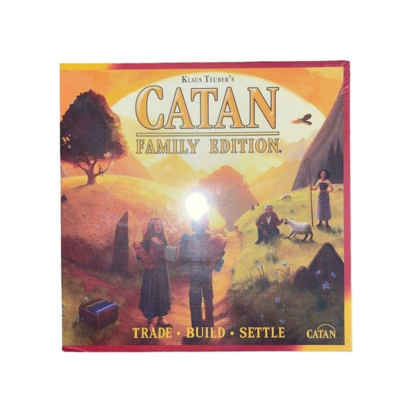 NIB Settlers of Catan Klaus Teuber's Family Edition Sealed Board Game 3-4 Player - Picture 1 of 3